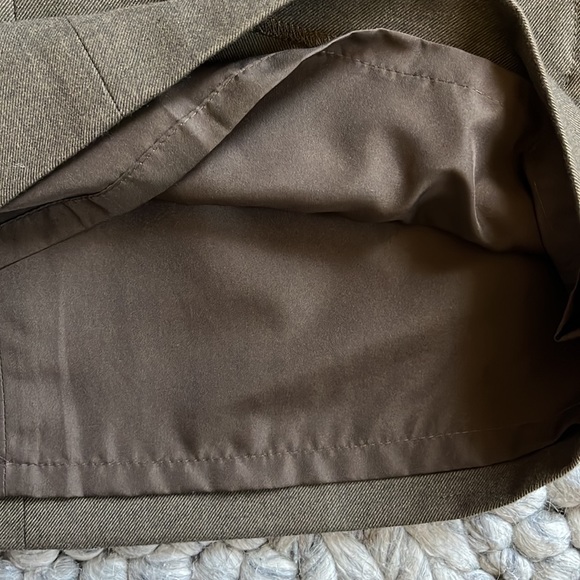 LOFT soft brown skirt with front pockets - Picture 7 of 10